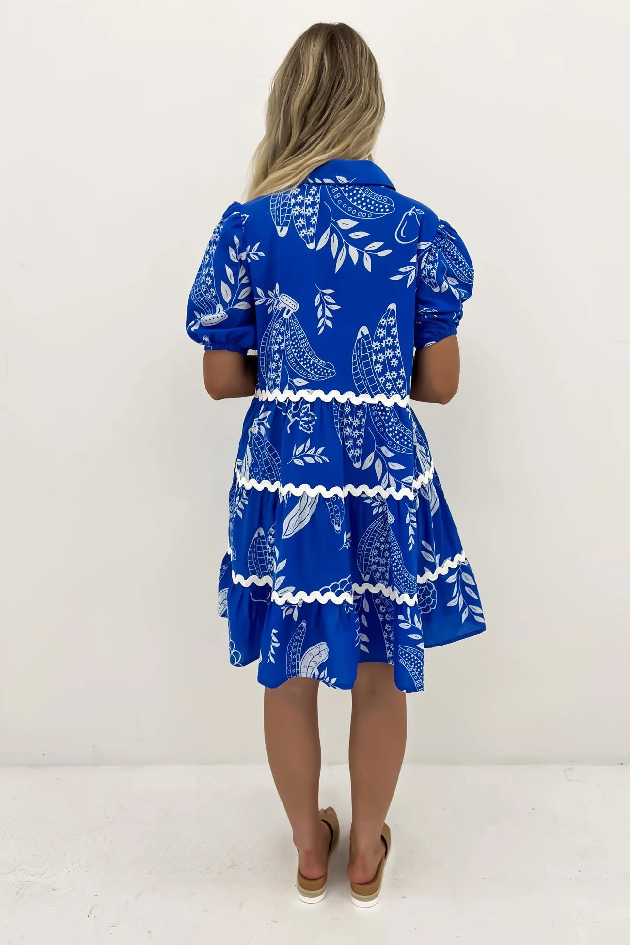 Alice Mini Dress Blue Sea