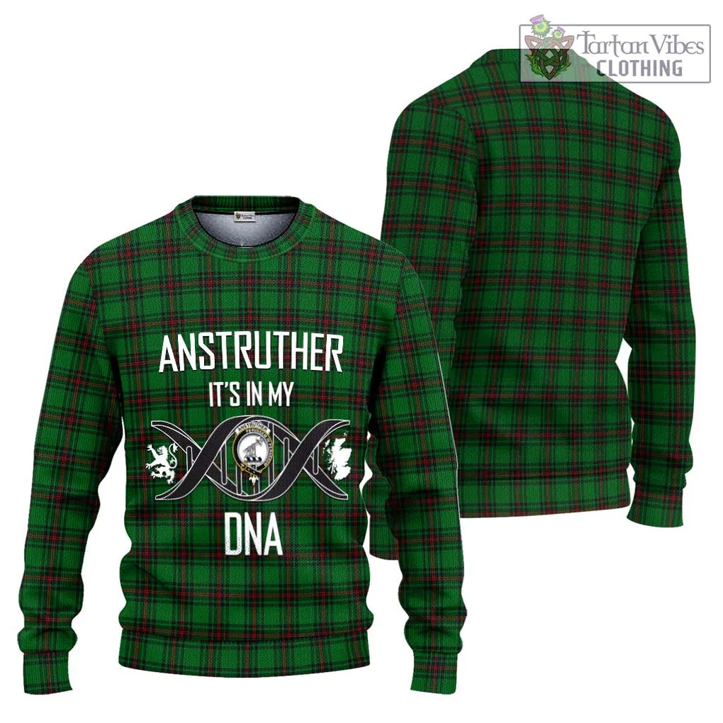 Anstruther Tartan Ugly Sweater with Family Crest DNA In Me Style