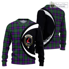 Armstrong Modern Tartan Ugly Sweater with Family Crest Circle Style