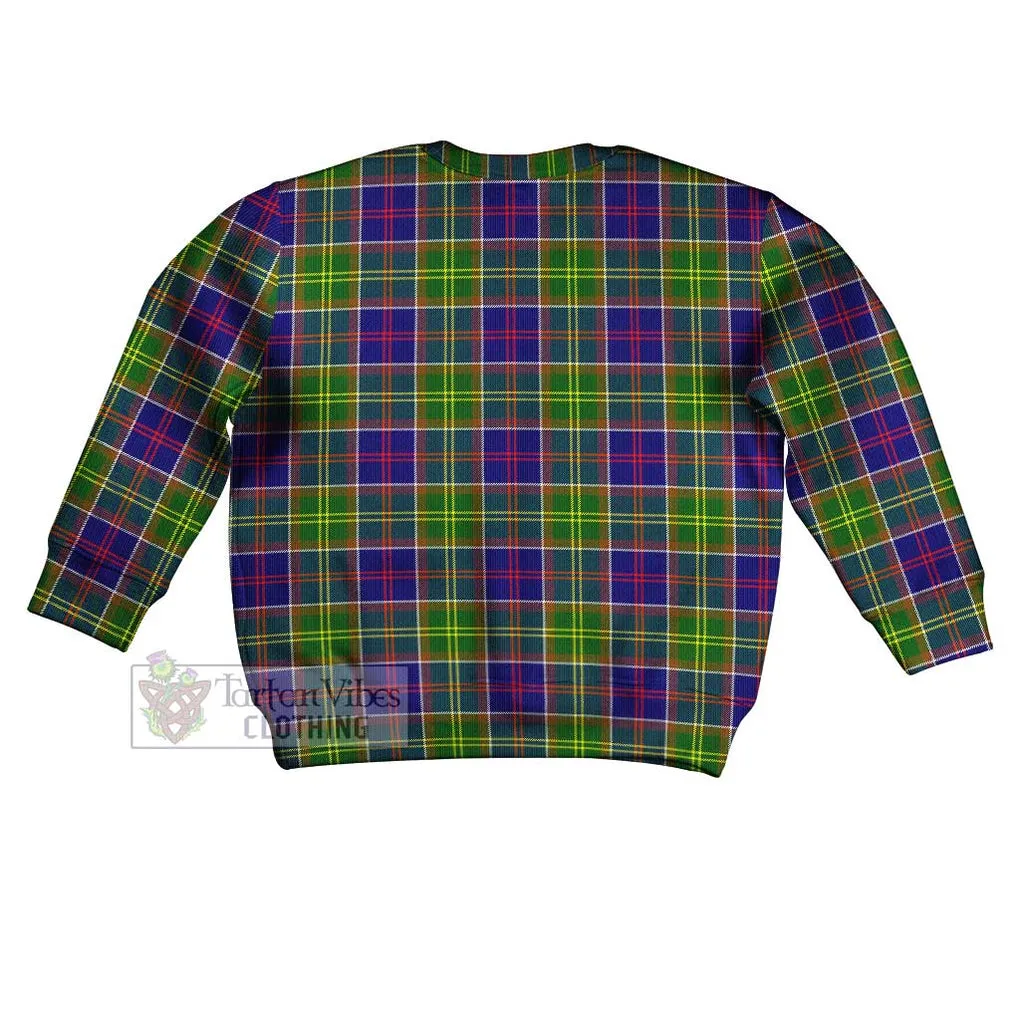 Arnott Tartan Kid Ugly Sweater with Family Crest