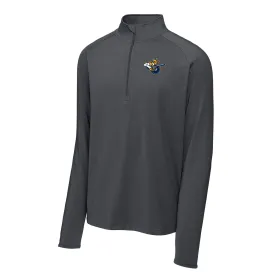 Atlanta Gladiators Grey Embroidered Secondary Logo Stretch 1/4-Zip Pullover