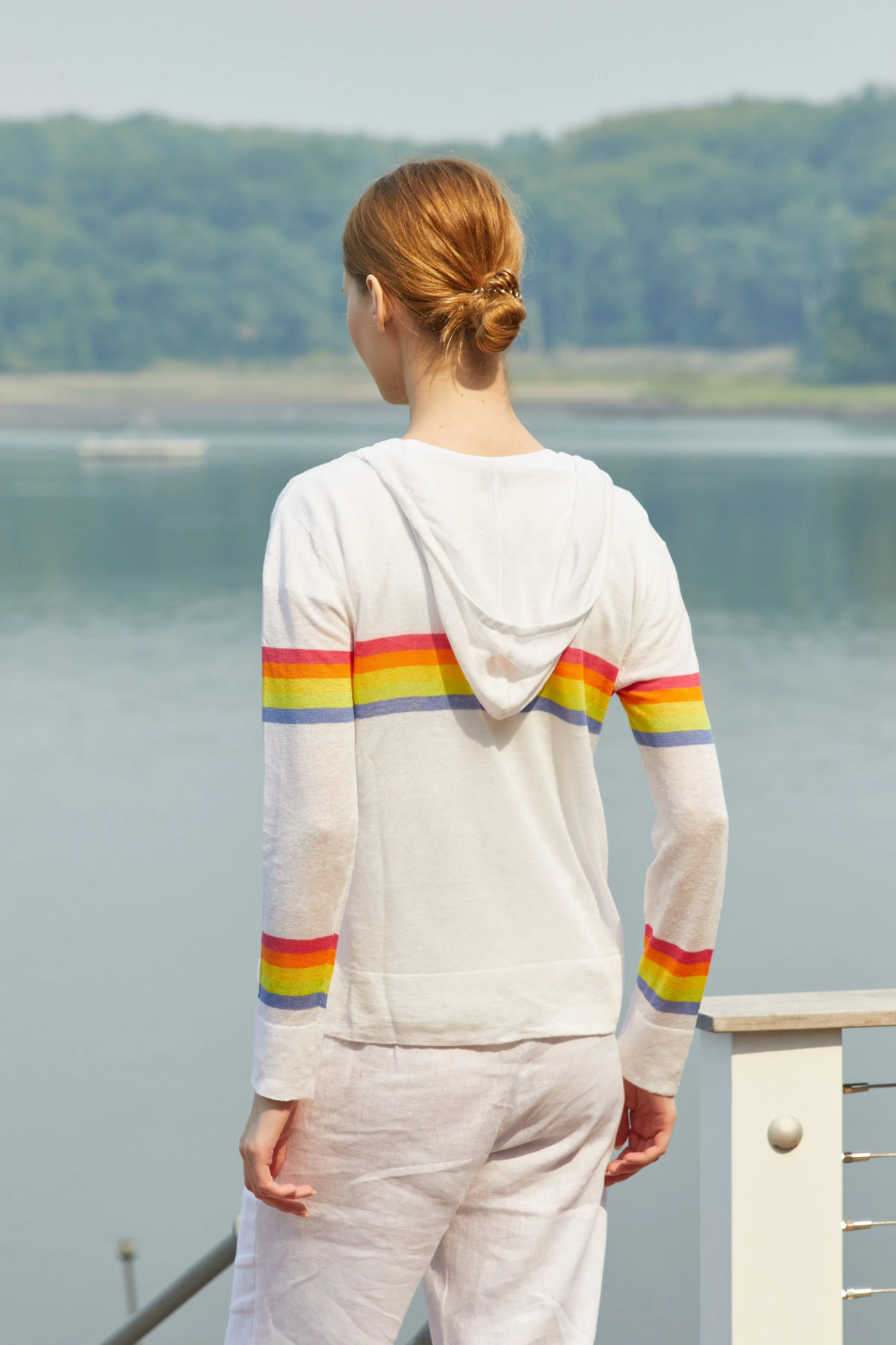 Beach Hoodie - Summer Beach Stripe