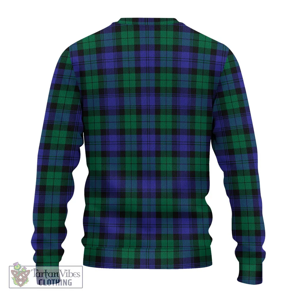 Black Watch Modern Tartan Ugly Sweater with Family Crest DNA In Me Style