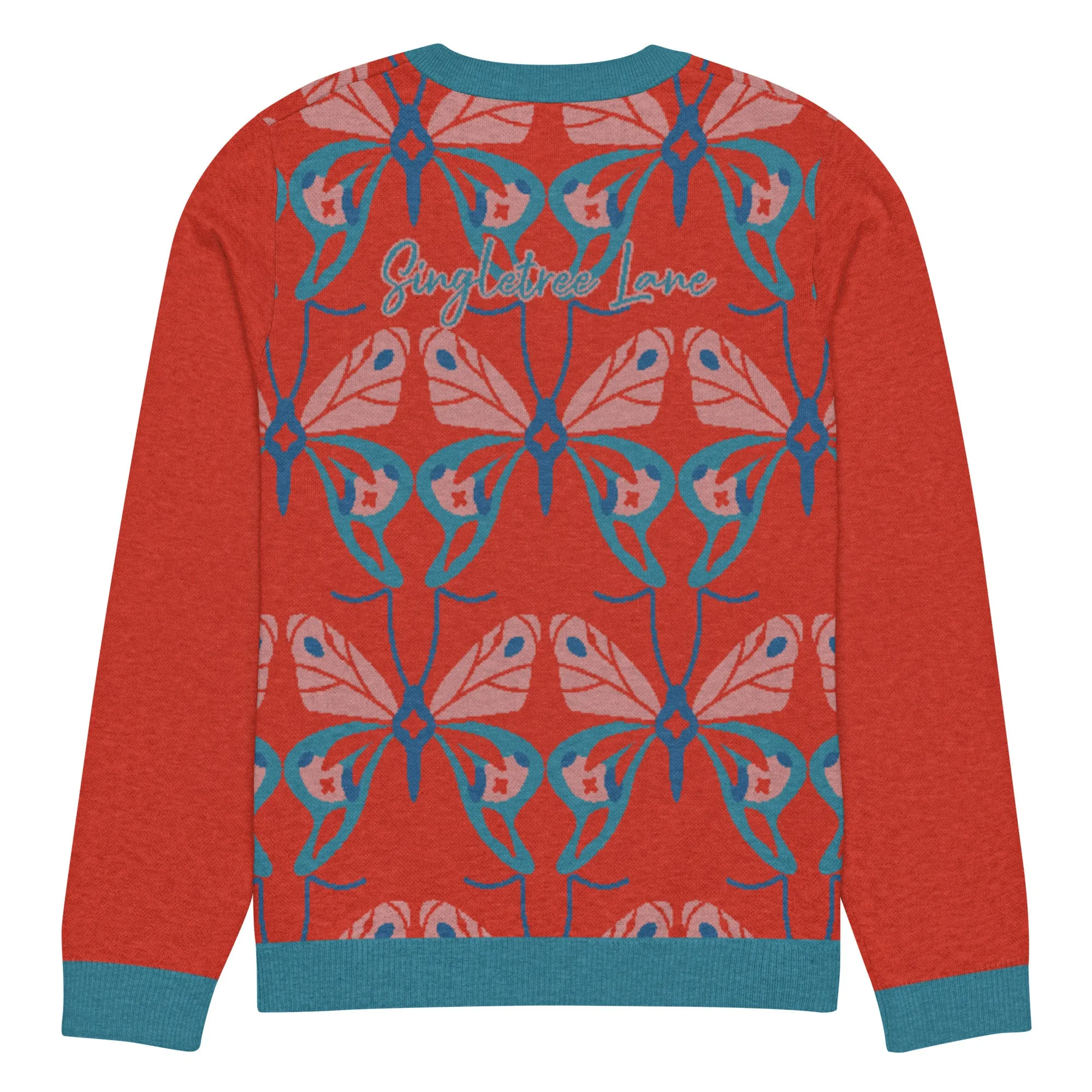 Butterfly Paradise Knitted Crewneck Sweater