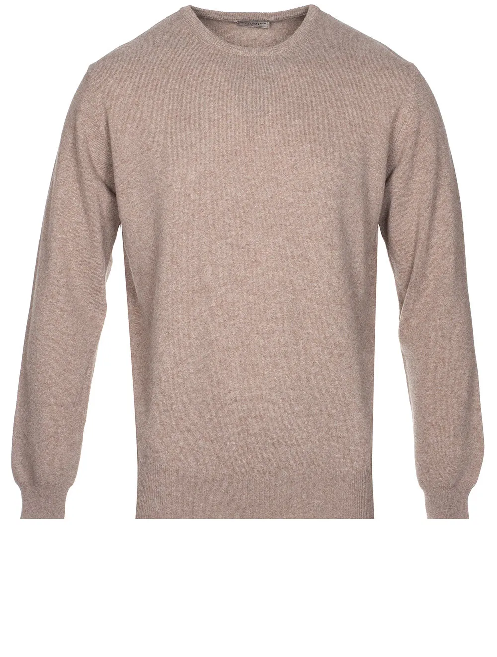 Cashmere & Merino Wool Crew Neck Walnut