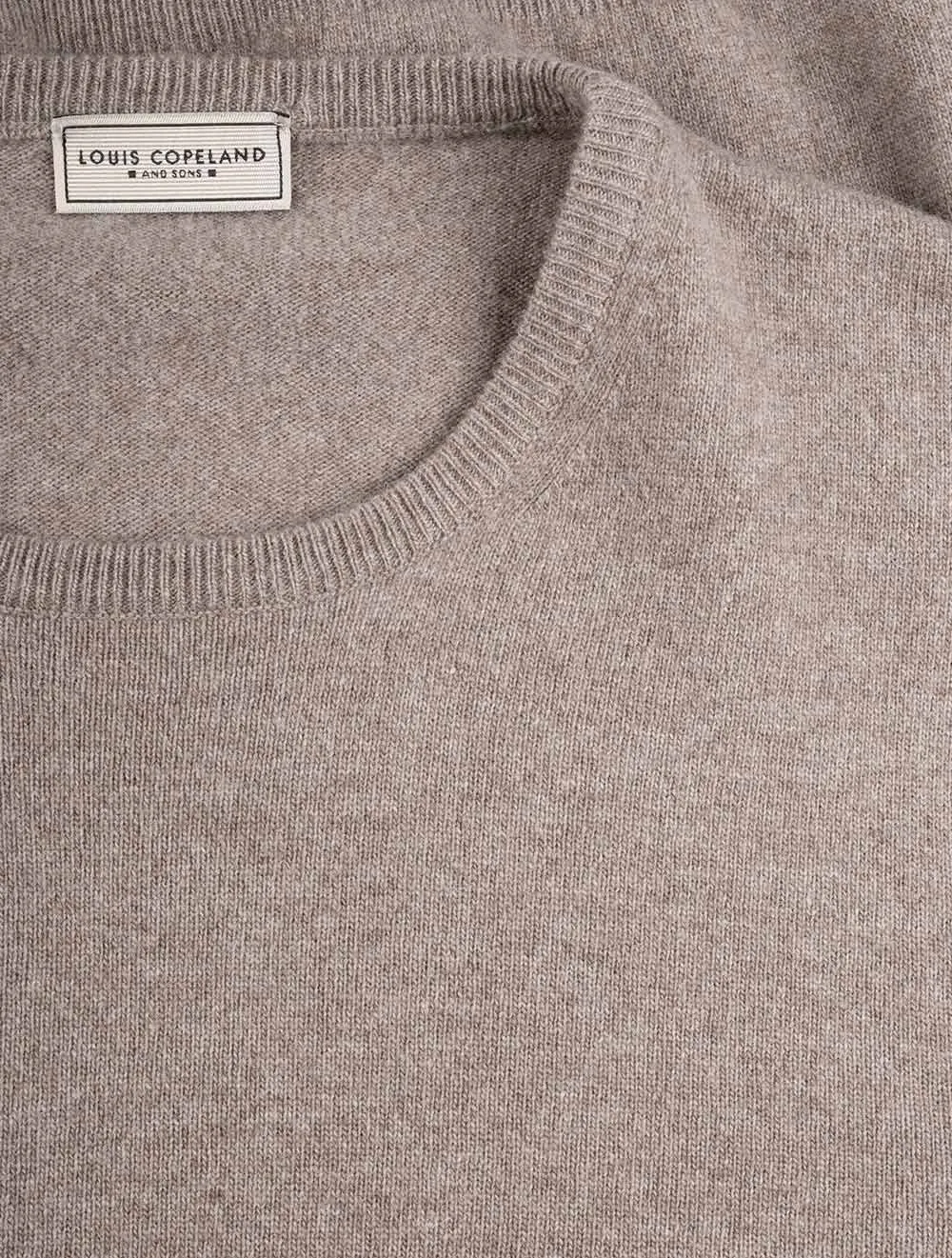 Cashmere & Merino Wool Crew Neck Walnut