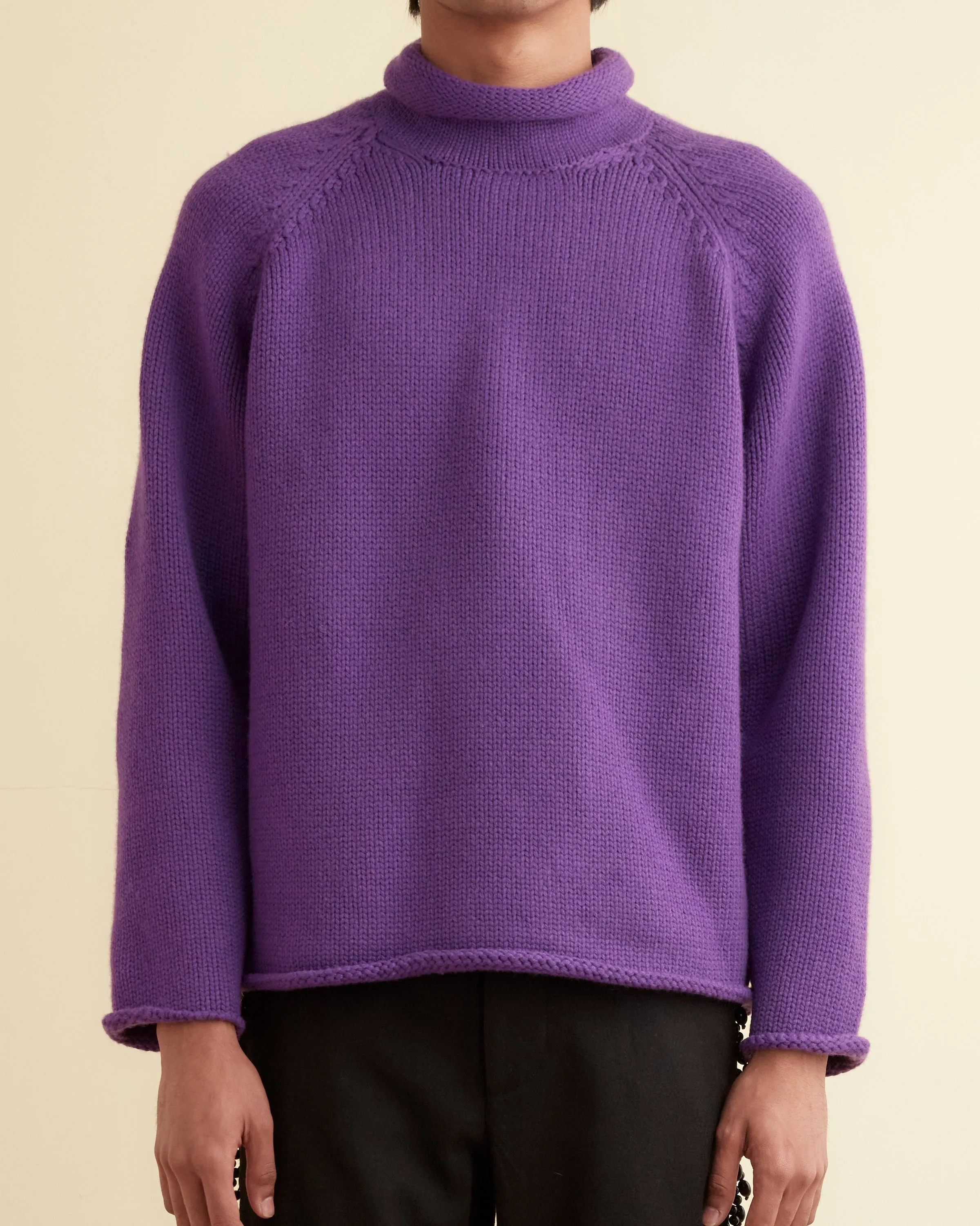 Cashmere Rollneck - Purple