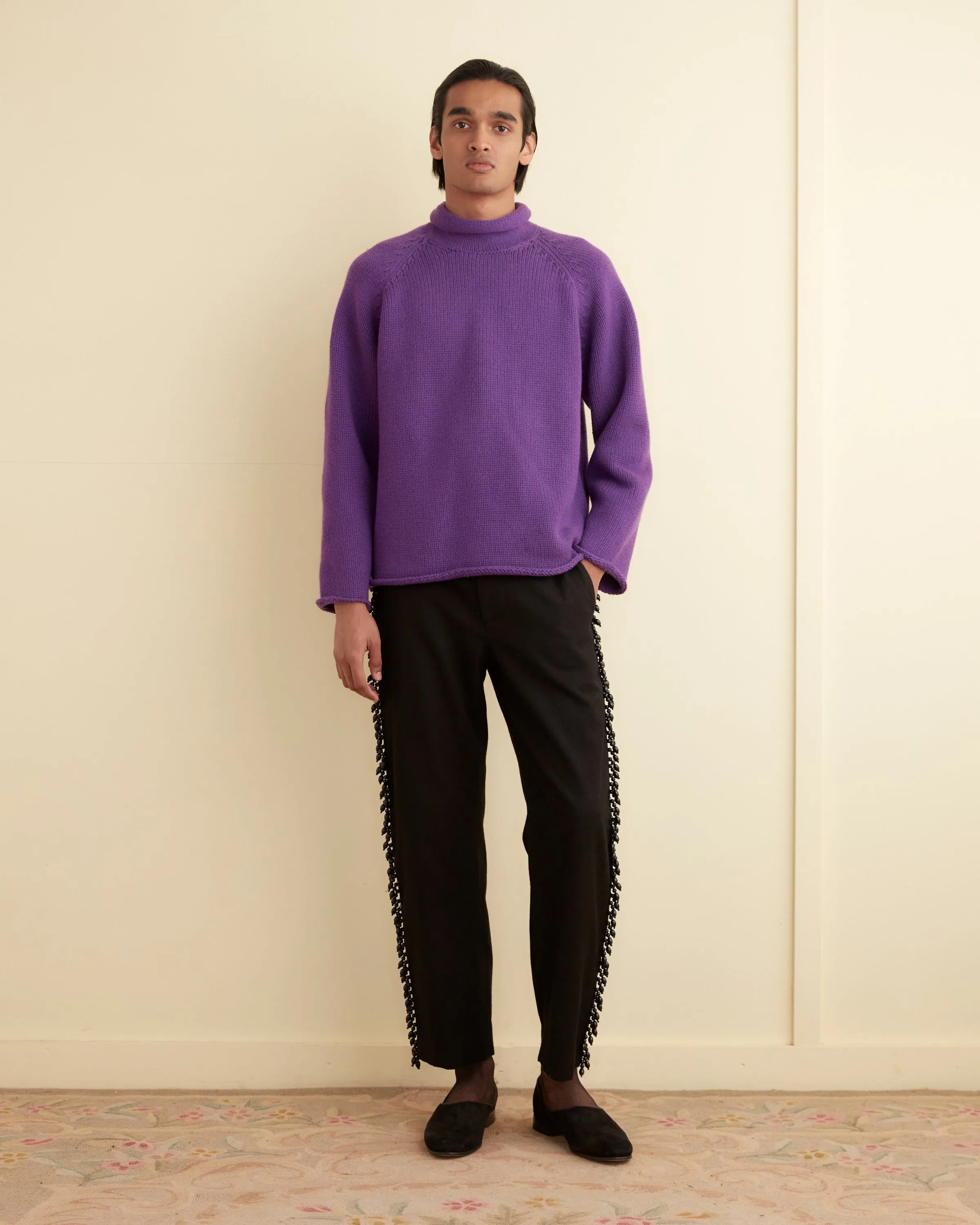 Cashmere Rollneck - Purple