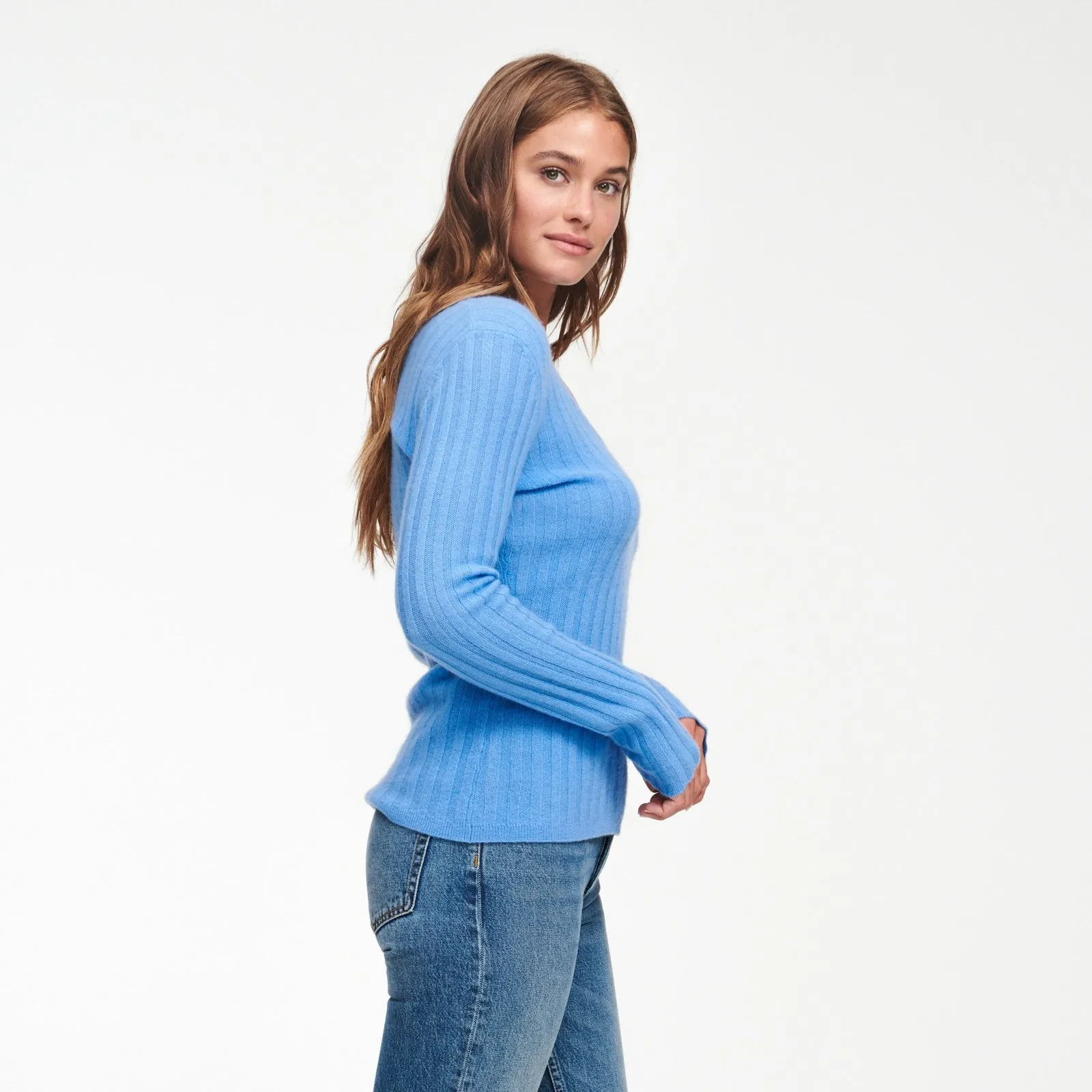 Cashmere Scoop Sweater