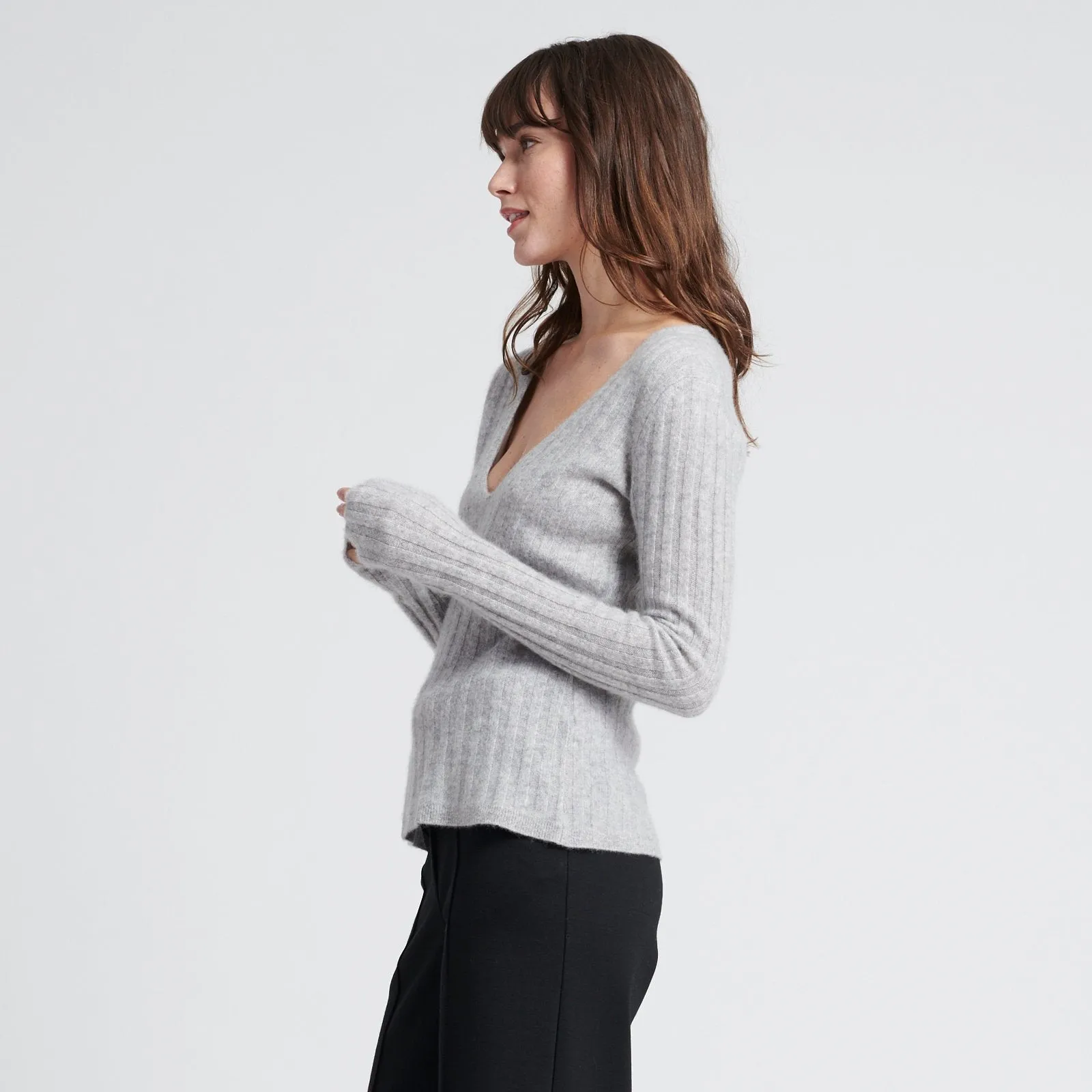 Cashmere Scoop Sweater