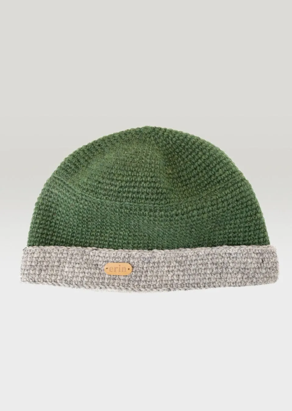 Charcoal Rib Pullon Hat | Green Oatmeal