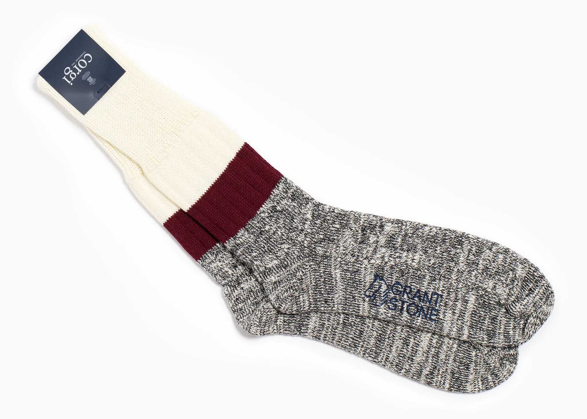 Corgi x Grant Stone Heavyweight Cotton Sock