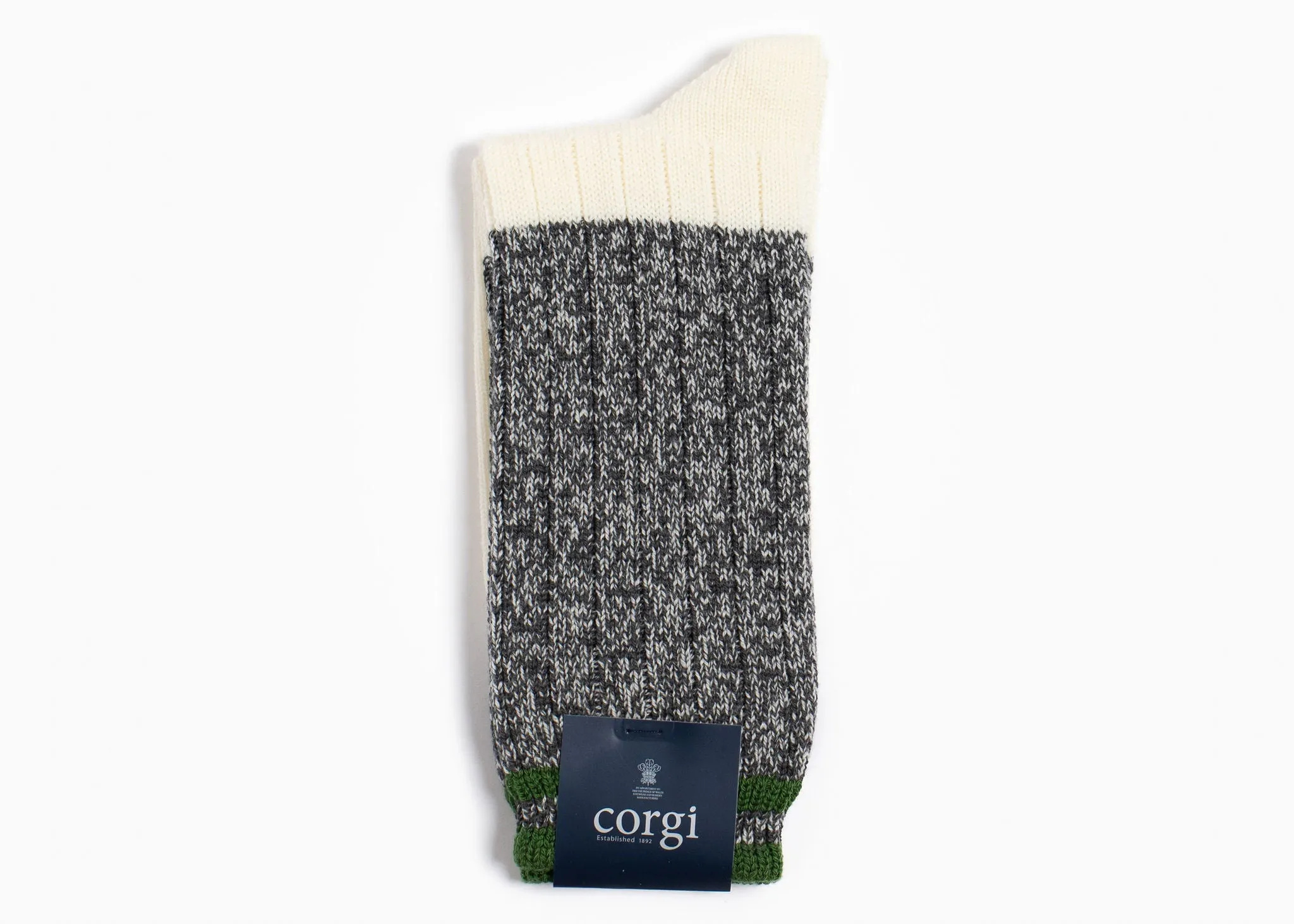 Corgi x Grant Stone Heavyweight Wool/Cotton Sock