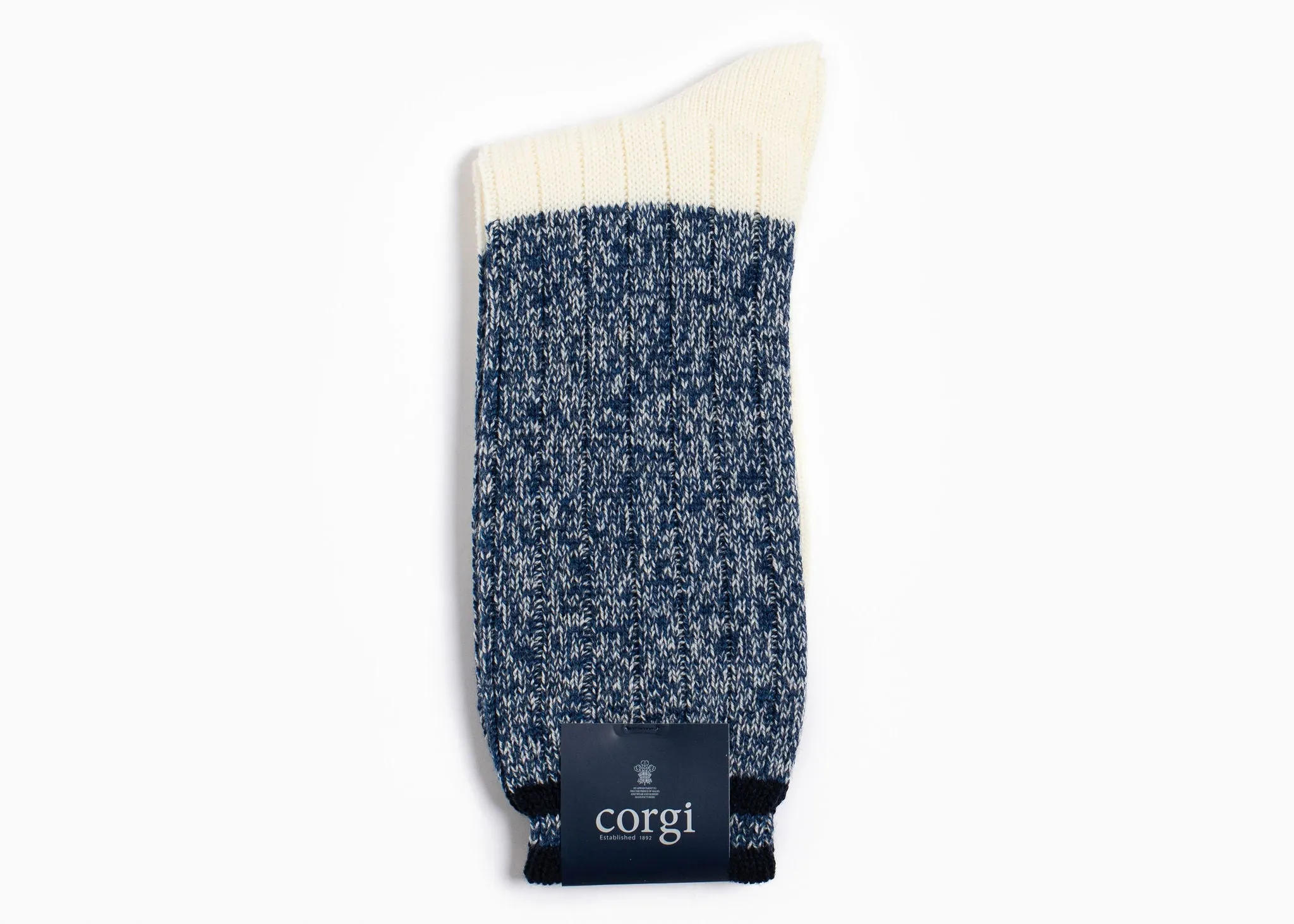 Corgi x Grant Stone Heavyweight Wool/Cotton Sock