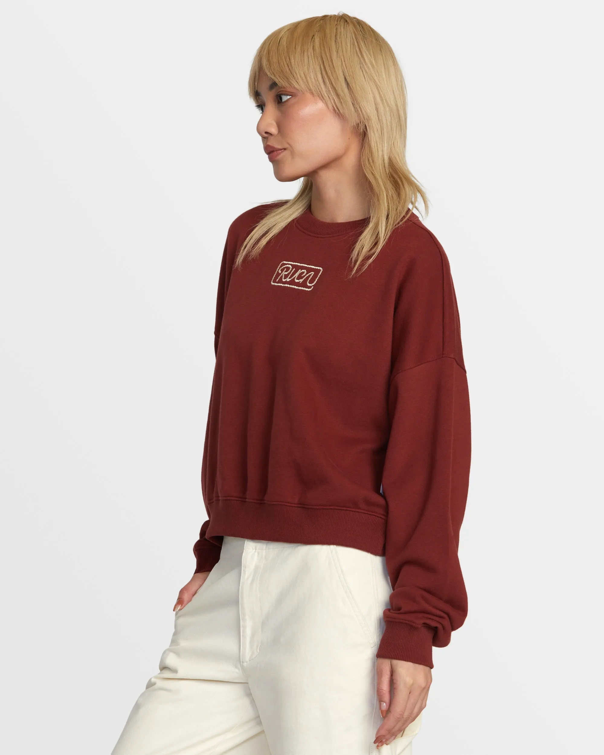 Court Crew Sweatshirt - Madder Brown