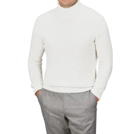 Cream Heavy Wool Cashmere Rollneck