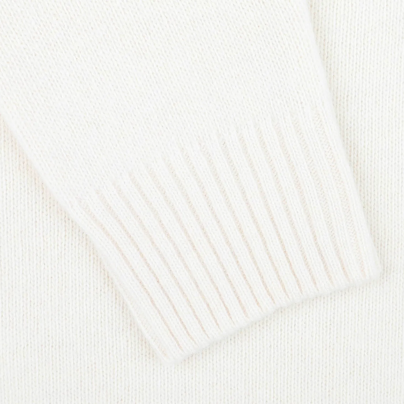 Cream Heavy Wool Cashmere Rollneck