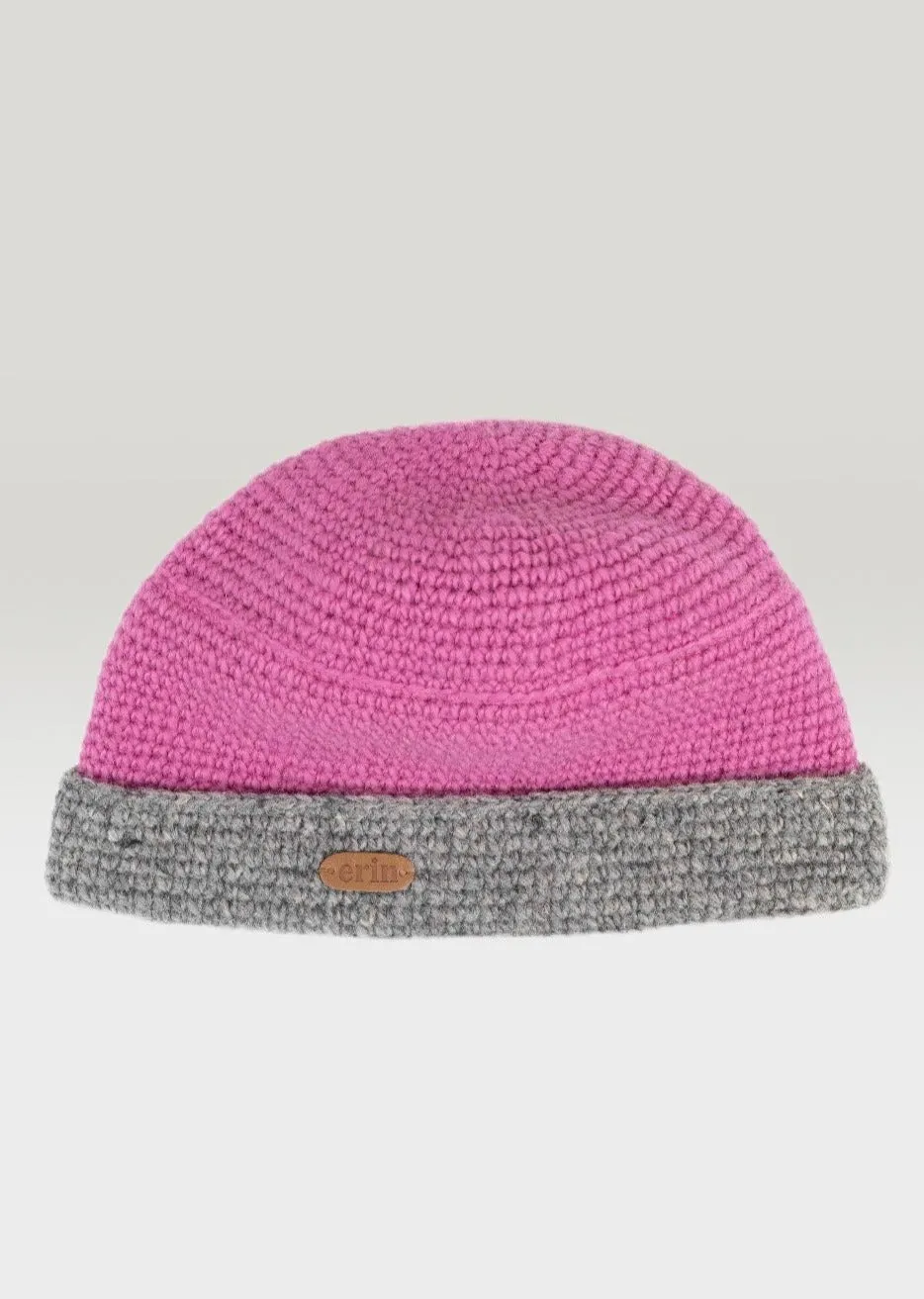 Crochet Turn up Hat | Pink