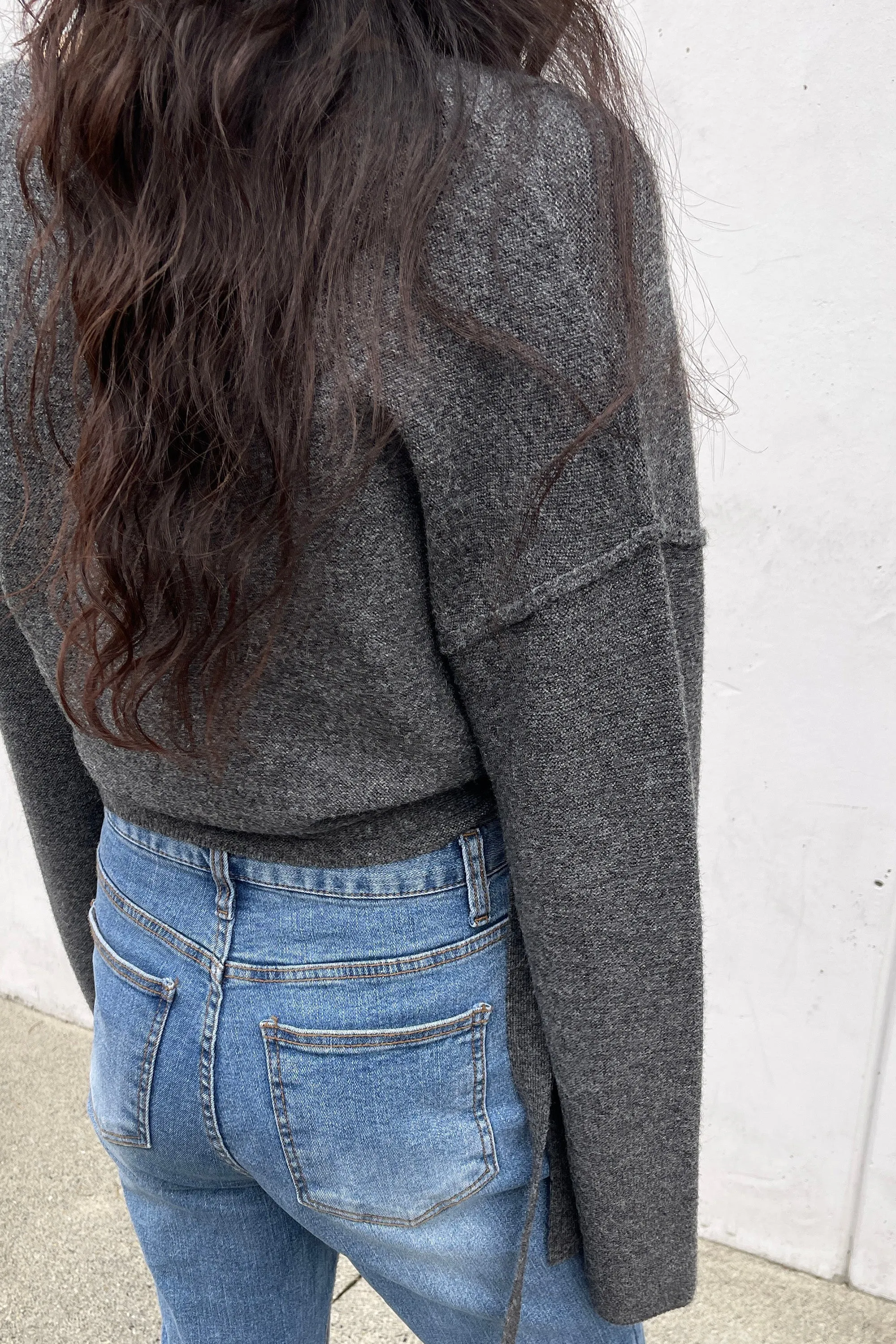 CROPPED WRAP CARDIGAN