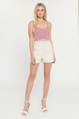 Endless Rose - Cropped Knit Top