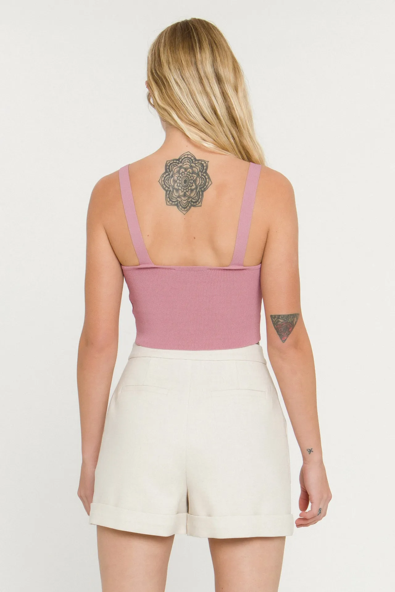 Endless Rose - Cropped Knit Top