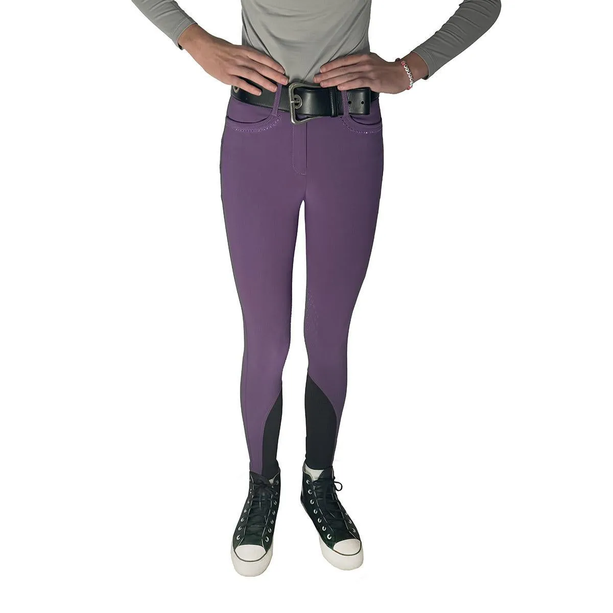 Equiline Women's Gorgakh High Waisted Knee Grip Breech