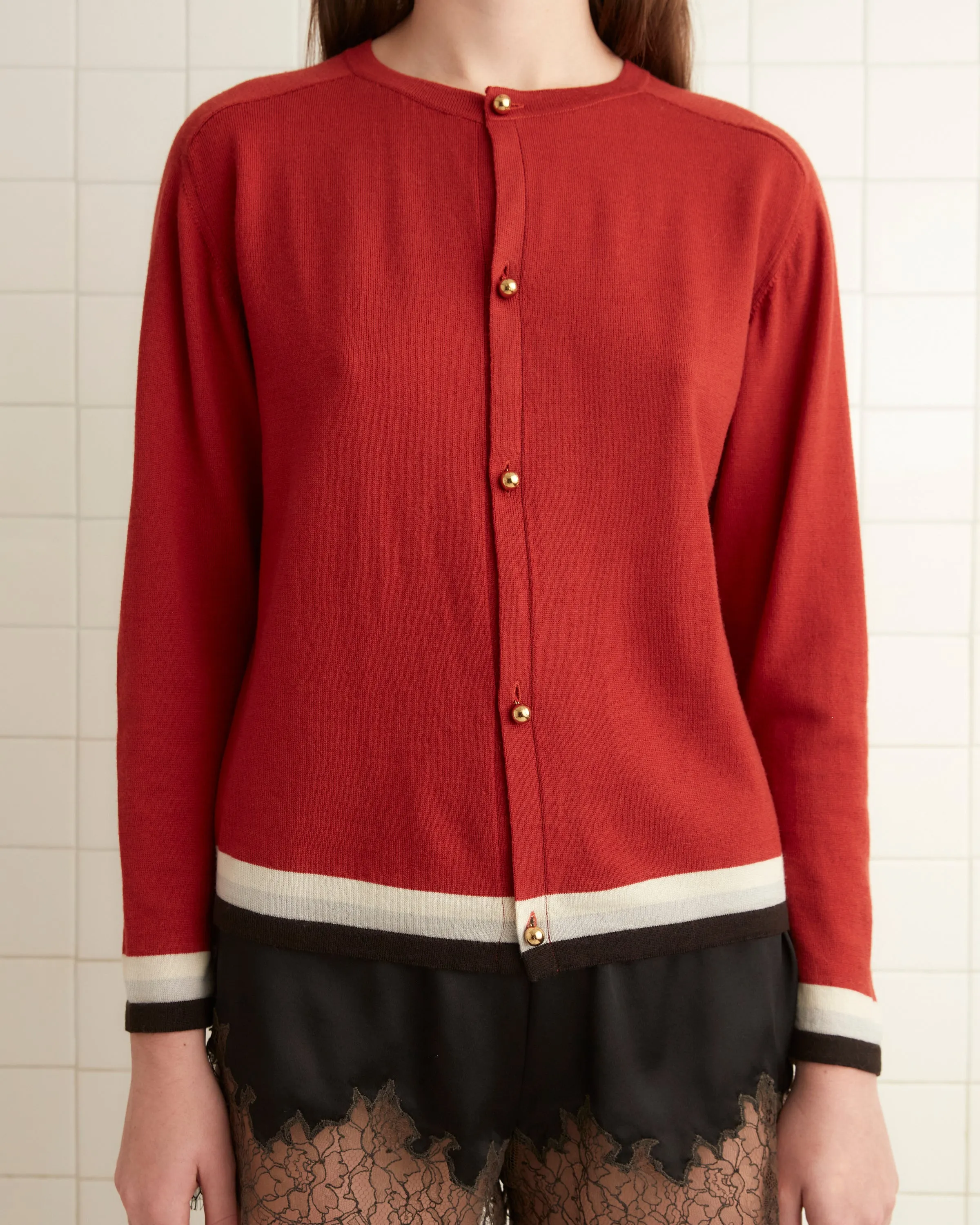 Fairground Cardigan - Red