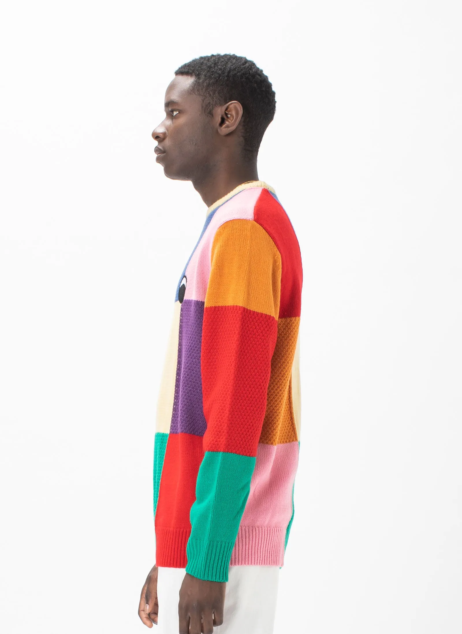 Gerald Knit Sweater Patchwork