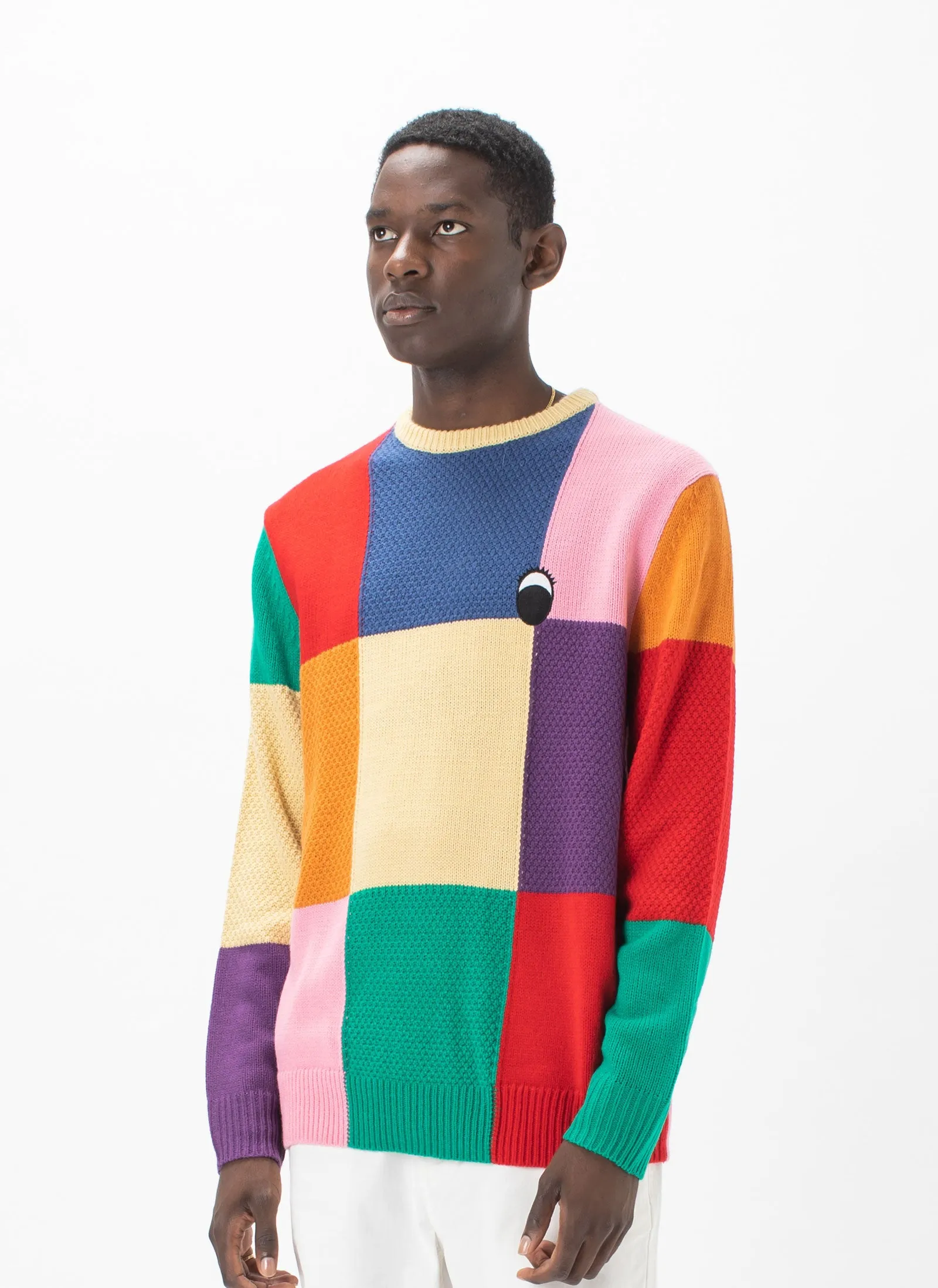 Gerald Knit Sweater Patchwork