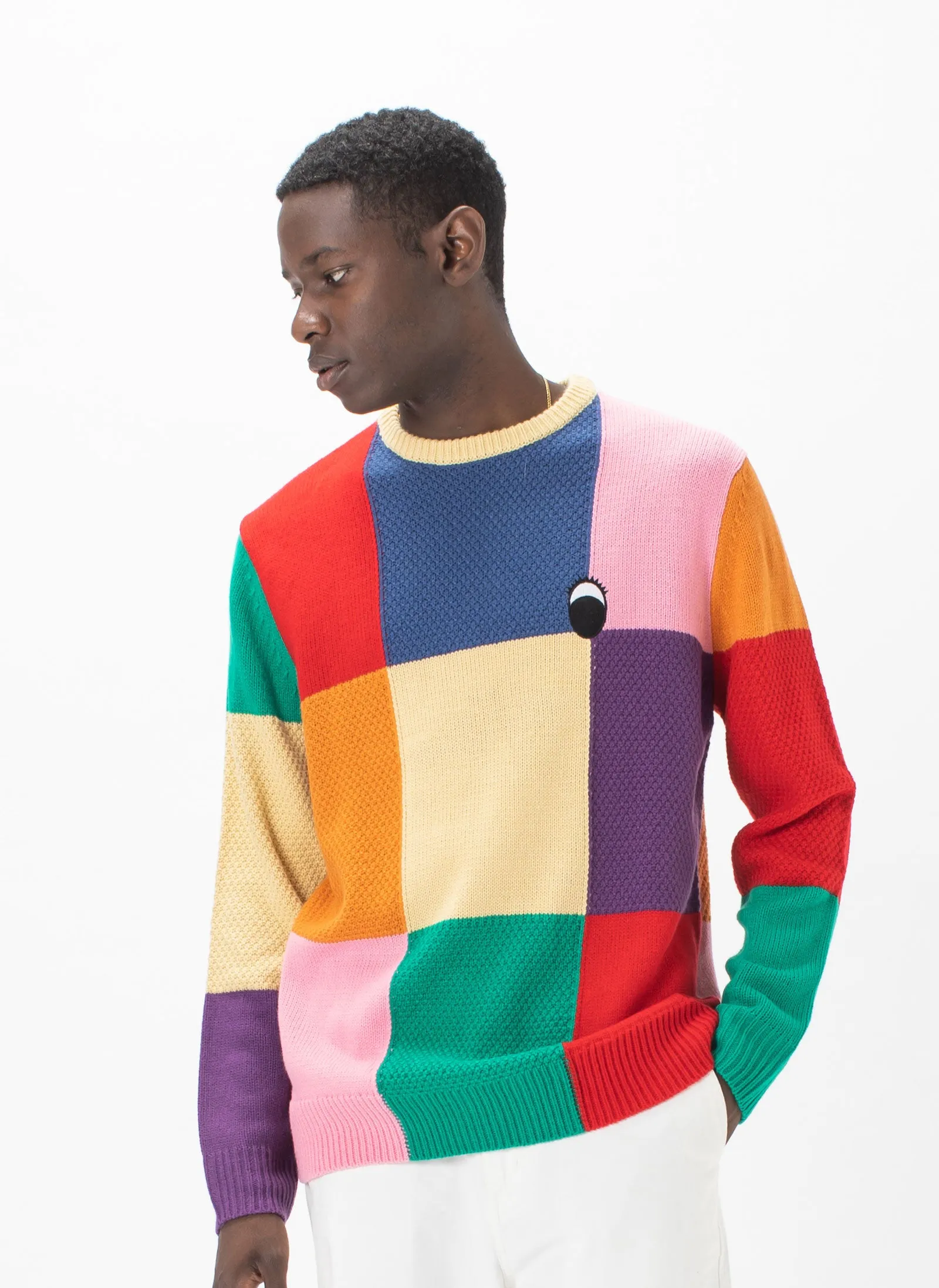 Gerald Knit Sweater Patchwork