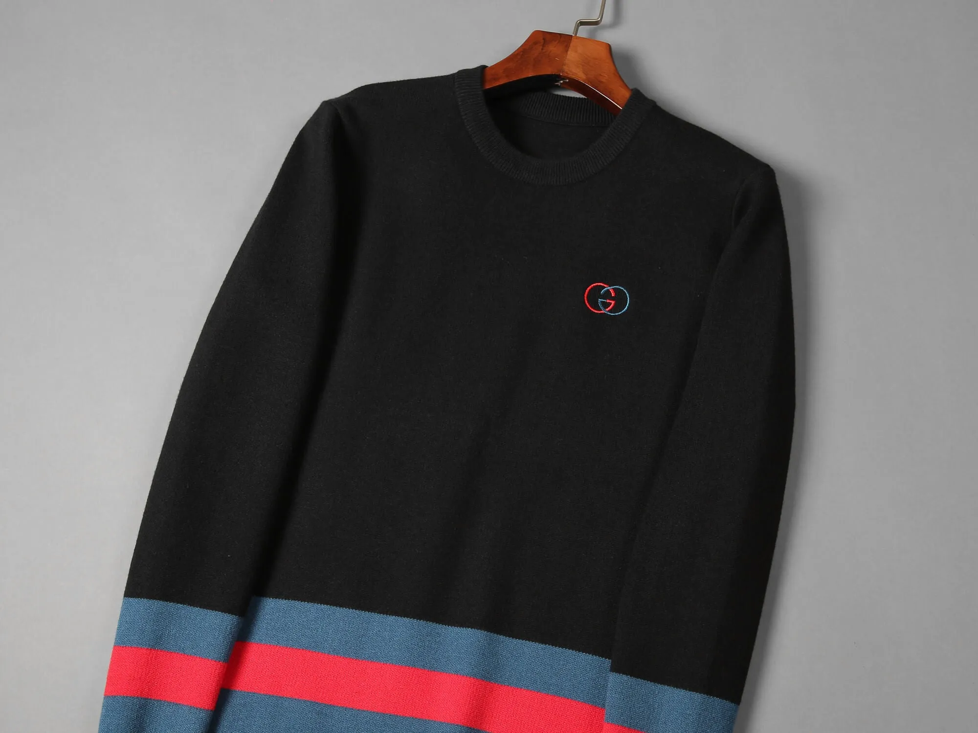 Gucci Web Stripe Black Sweater