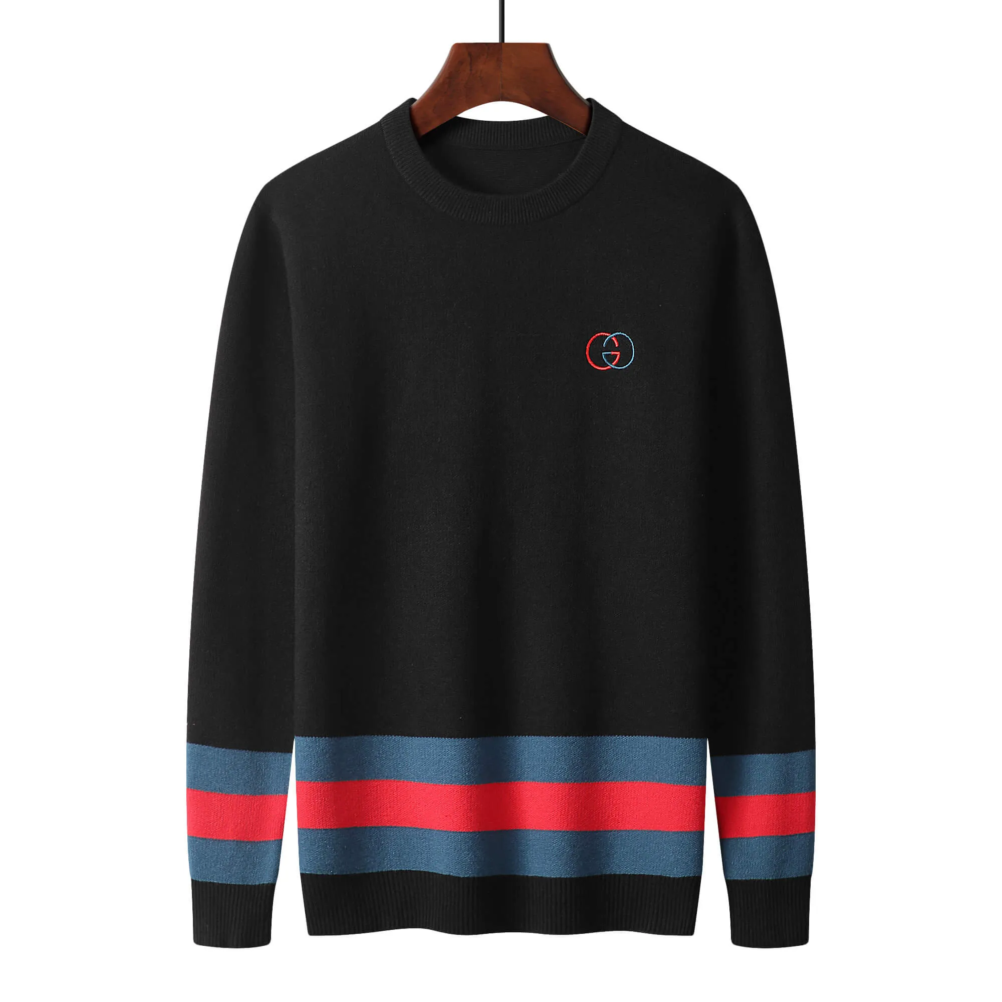 Gucci Web Stripe Black Sweater