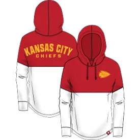 Kansas City Chiefs RED/WHITE BACKUP Pullover Hoodie - FANATICS