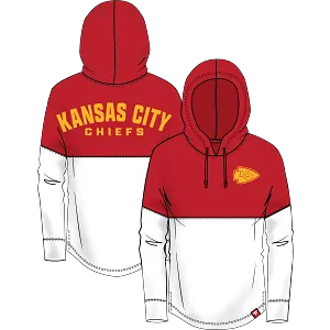 Kansas City Chiefs RED/WHITE BACKUP Pullover Hoodie - FANATICS