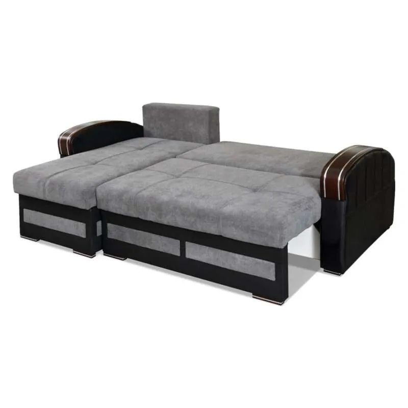 Kiven Corner Sofa Bed - Stylish and Versatile Seater in Shades of Grey