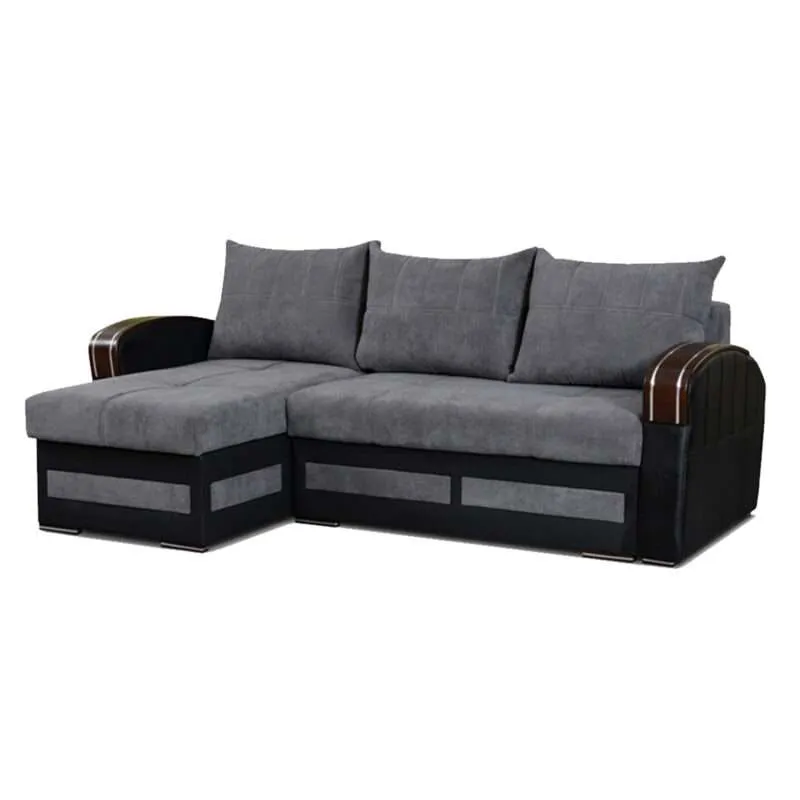 Kiven Corner Sofa Bed - Stylish and Versatile Seater in Shades of Grey