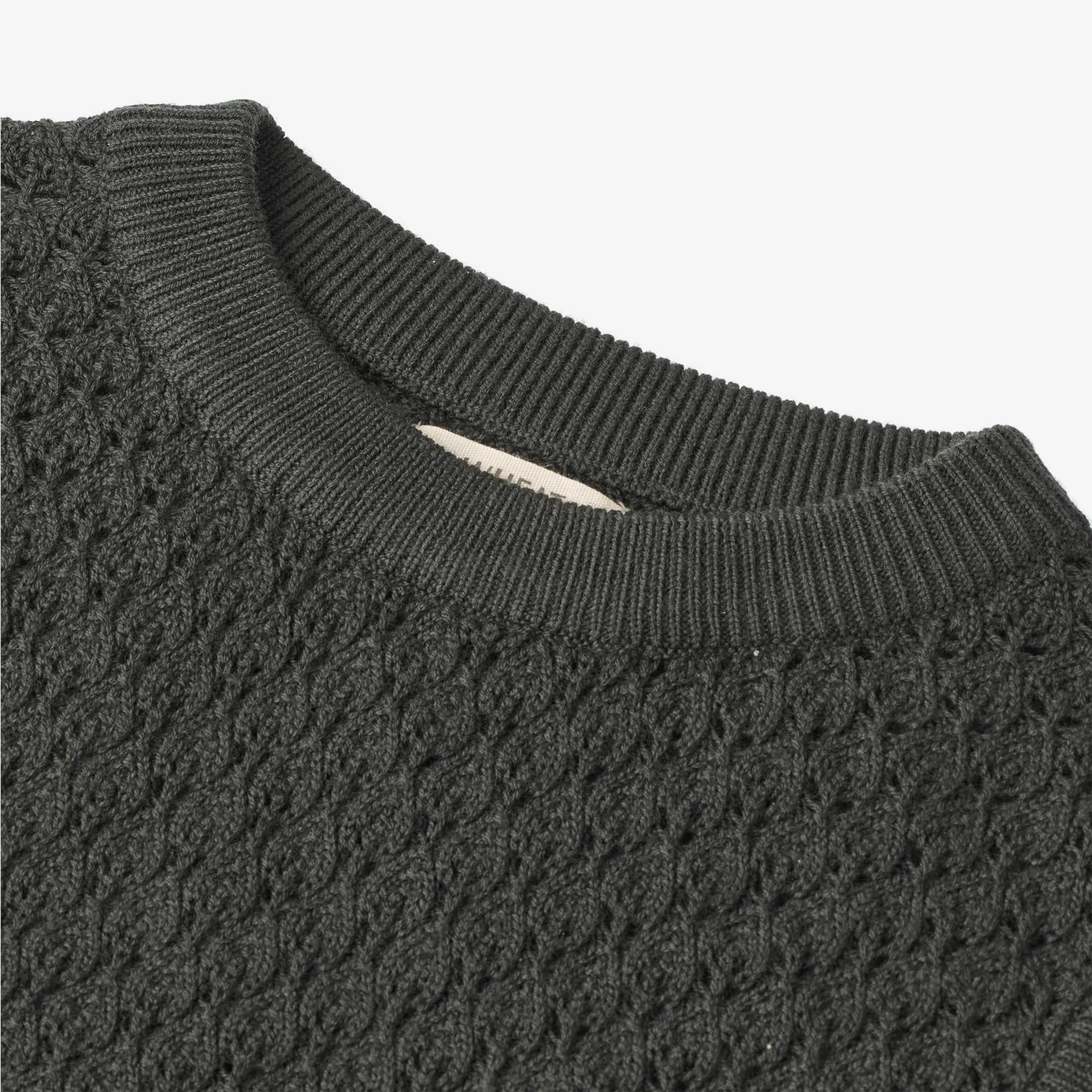 Knit Vest Saga - black coal