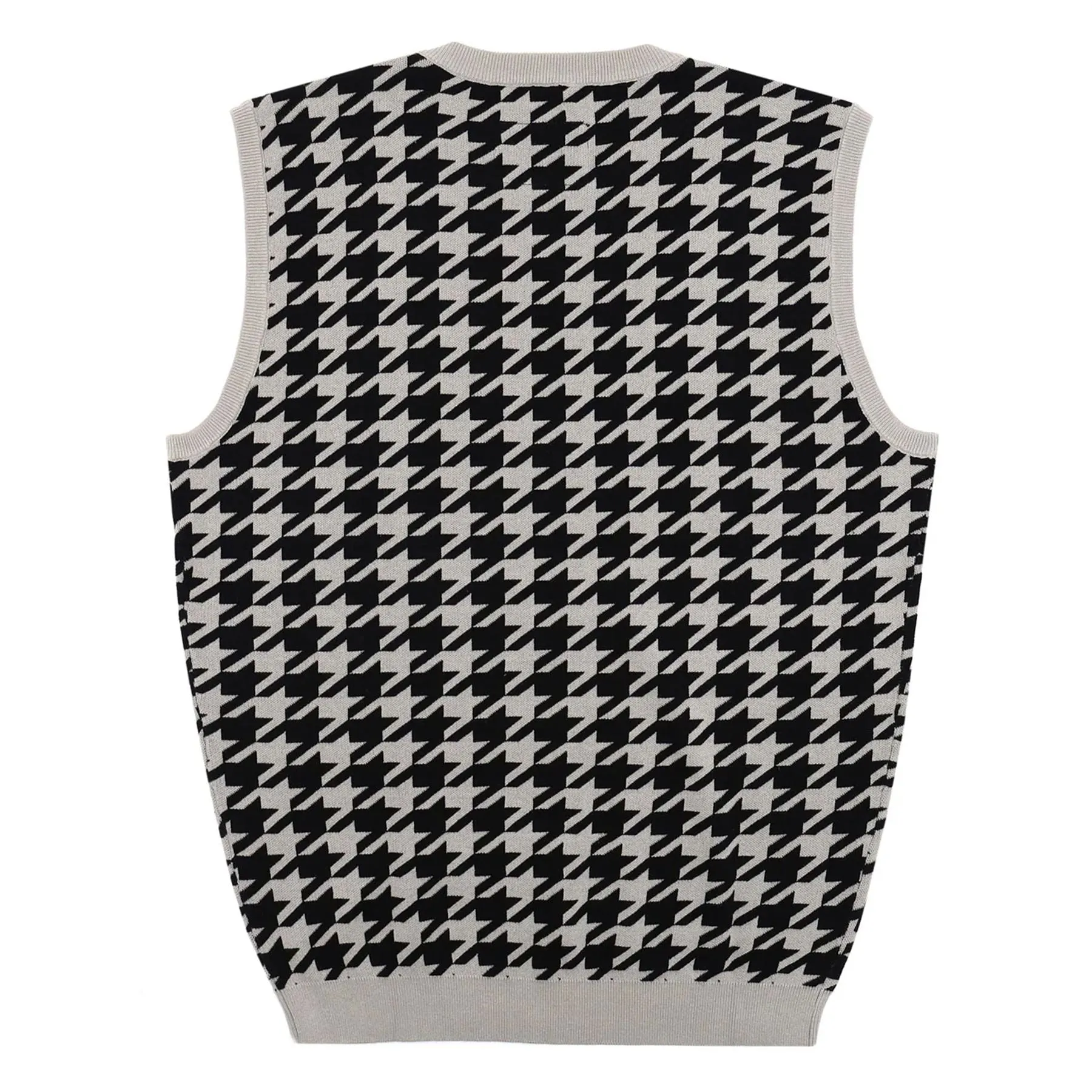 Layne Houndstooth Sweater Vest Grey - SS24