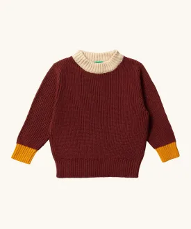 LGR From One To Another Hazelnut Knitted Jumper