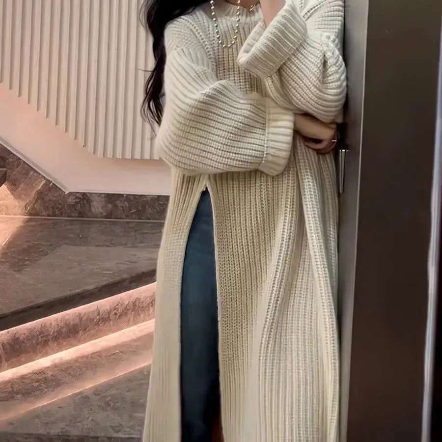 Long  Warm Sweater dress