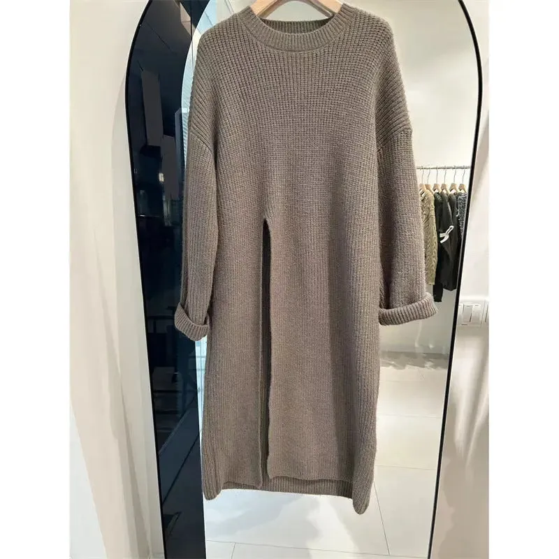 Long  Warm Sweater dress