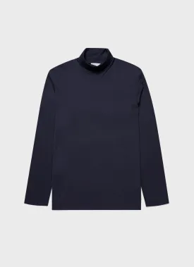 Men's Long Sleeve Roll Neck in Navy