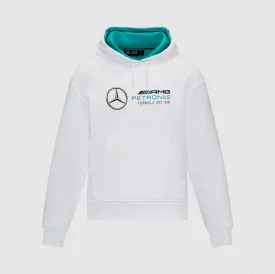 Mercedes Womens Oversized Hoody, White