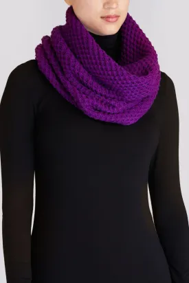 Merino Knitwear Snood - Violet