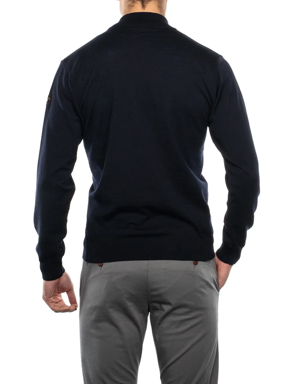 Mock-neck Jumper Navy