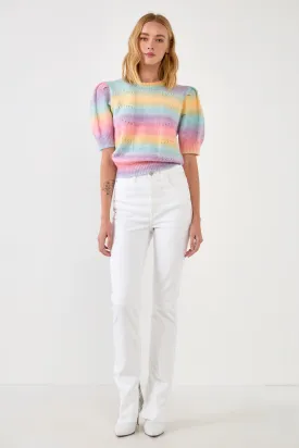 Multi Color Knit Top