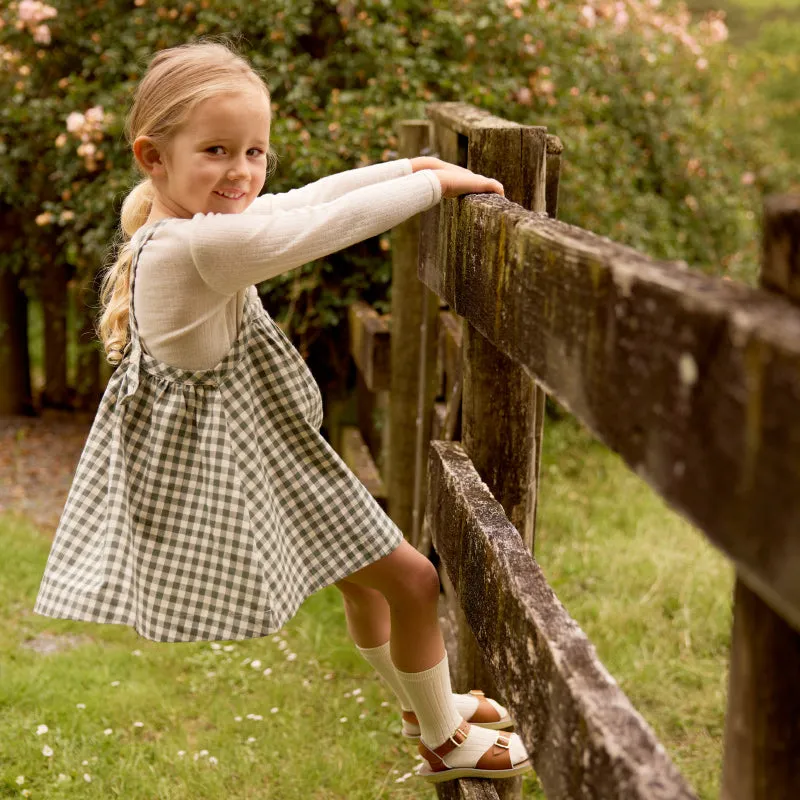 Nature Baby May Pinafore - Thyme Check