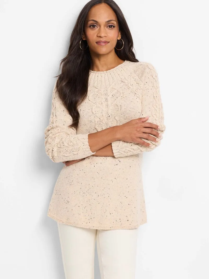 NIC ZOE F241142 Femme Cable Sweater