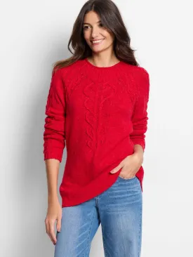 NIC ZOE F241142 Femme Cable Sweater