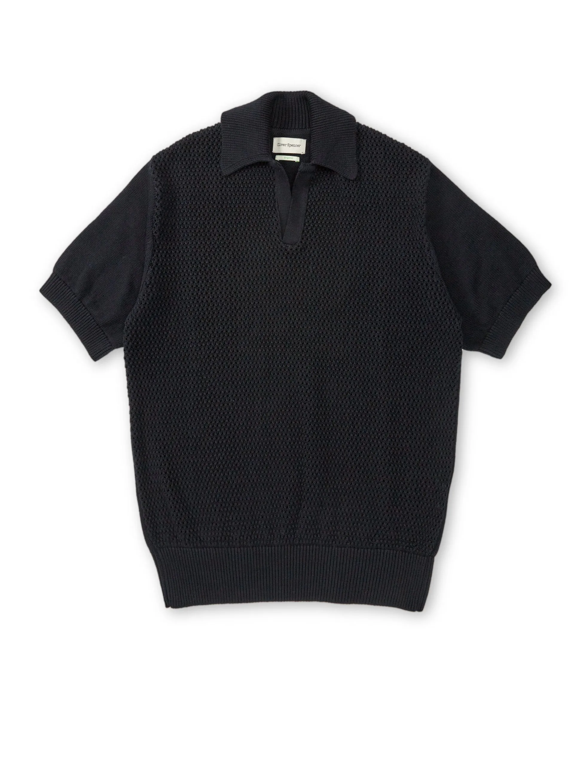 Oliver Spencer Short Sleeve Penhale Polo Shirt Navy